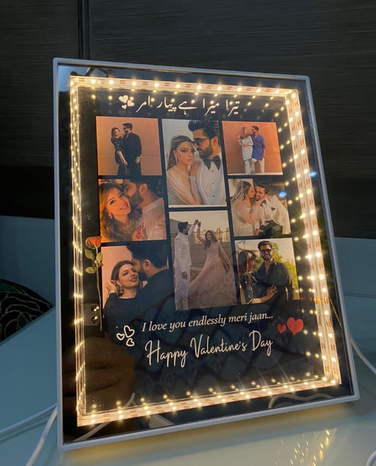 2 in one led magic mirror frame